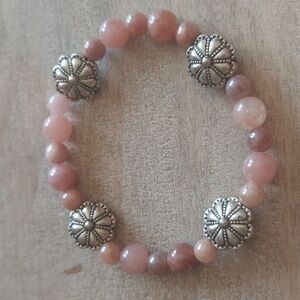 Sunstone and medallion bracelet